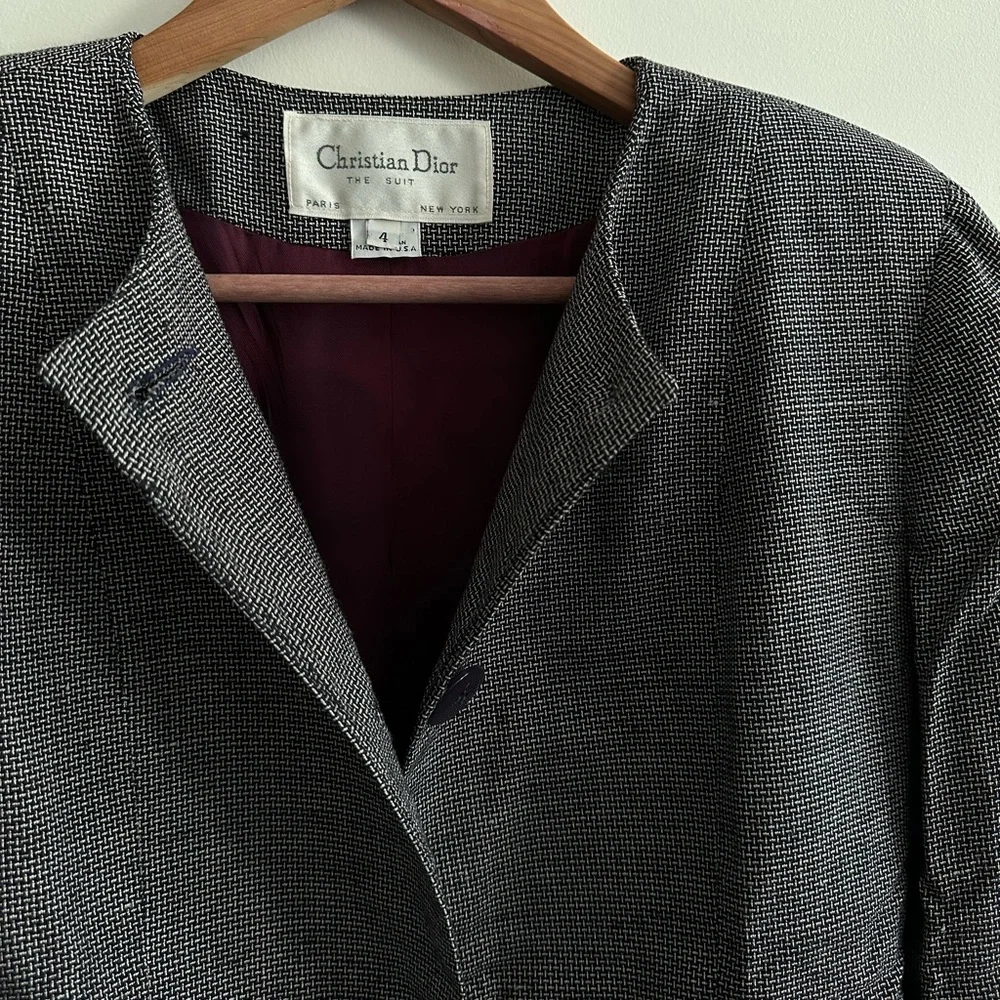 Vintage Christian Dior Blazer / Size 4 / Designer Vintage